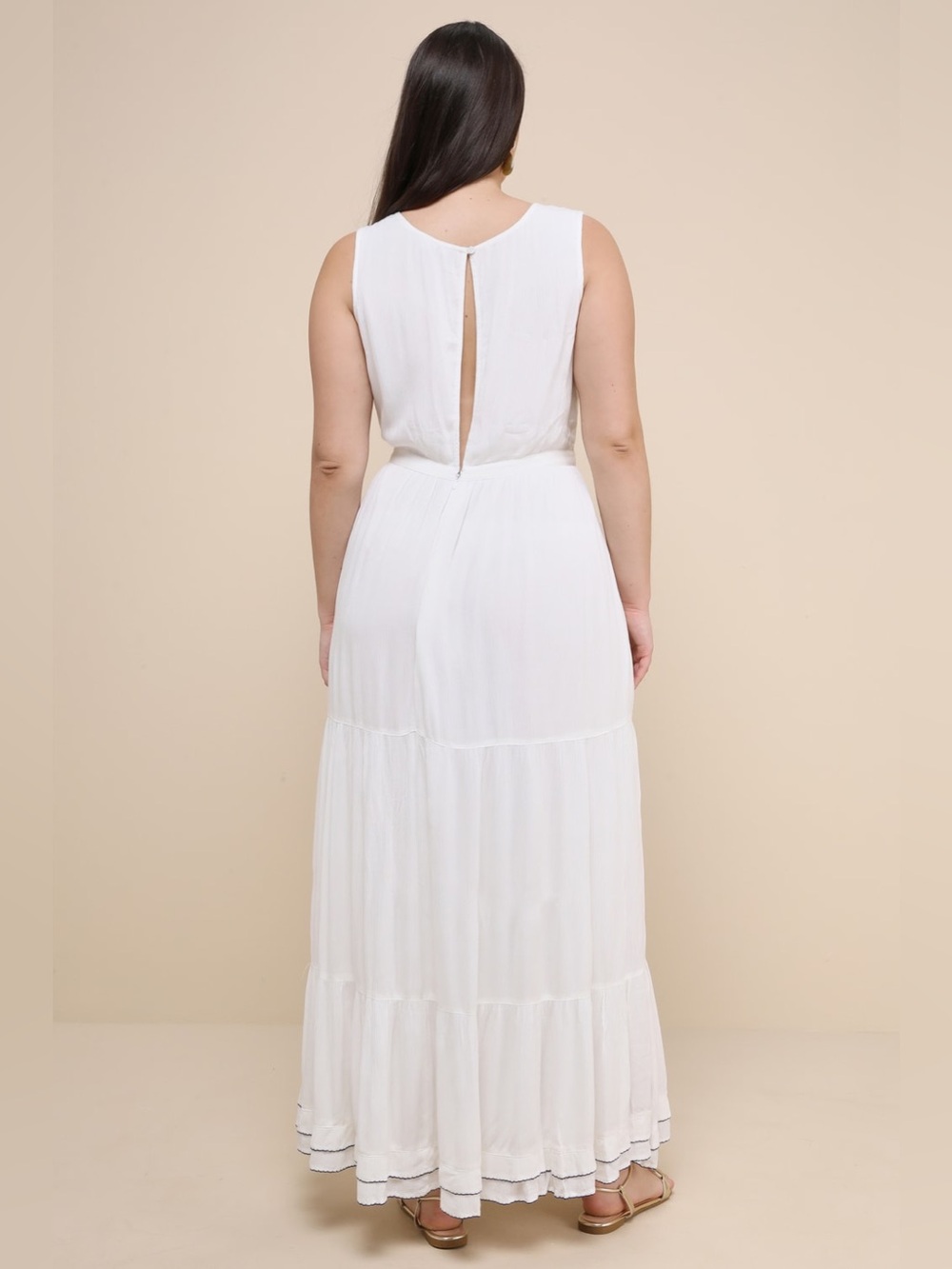 Lulus White Embroidered Maxi Dress - Size 1X - Picture 4 of 16